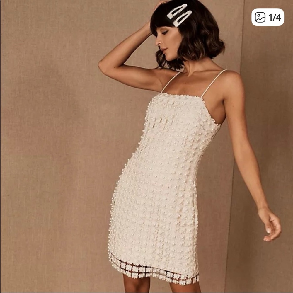 BHDLN Elliatt Champagne Pearl Dress NWT